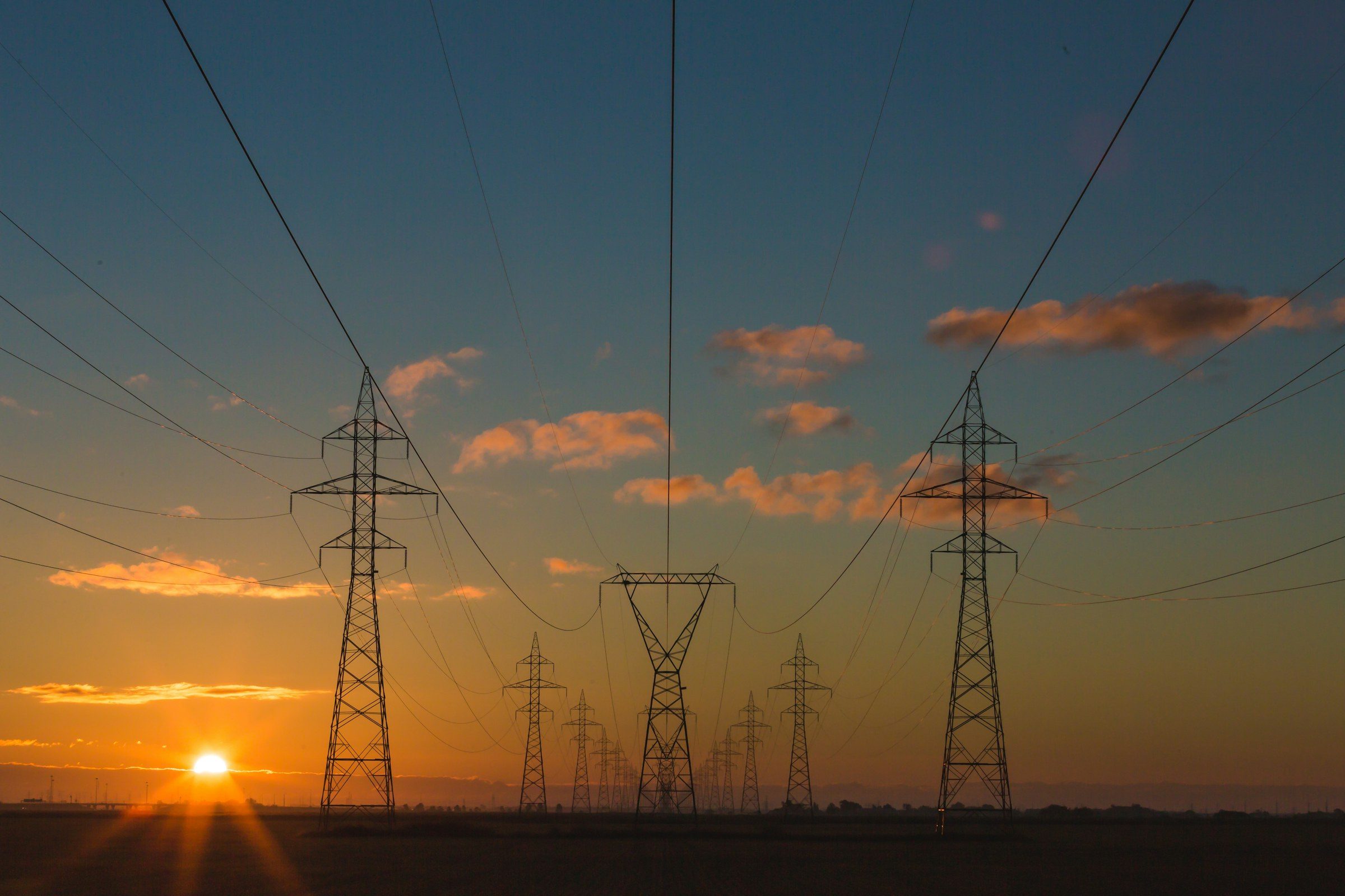 Electricity transmission towers