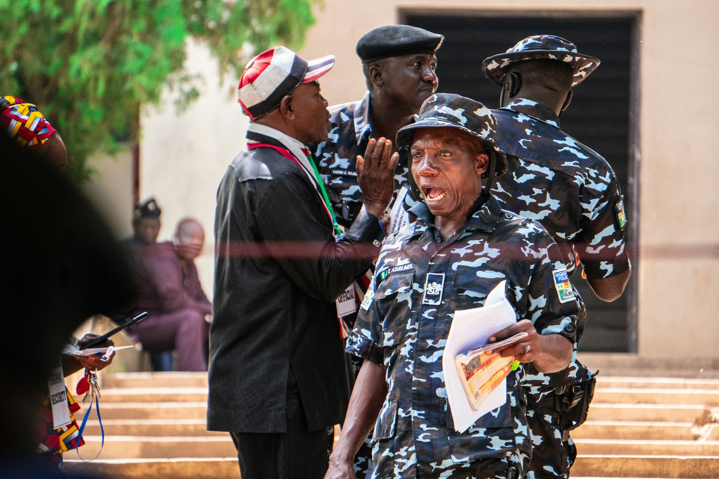Nigerian police officers among election officials