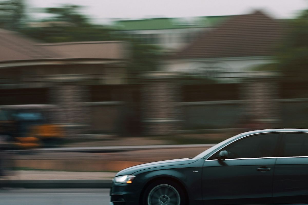 A car on a Nigerian road