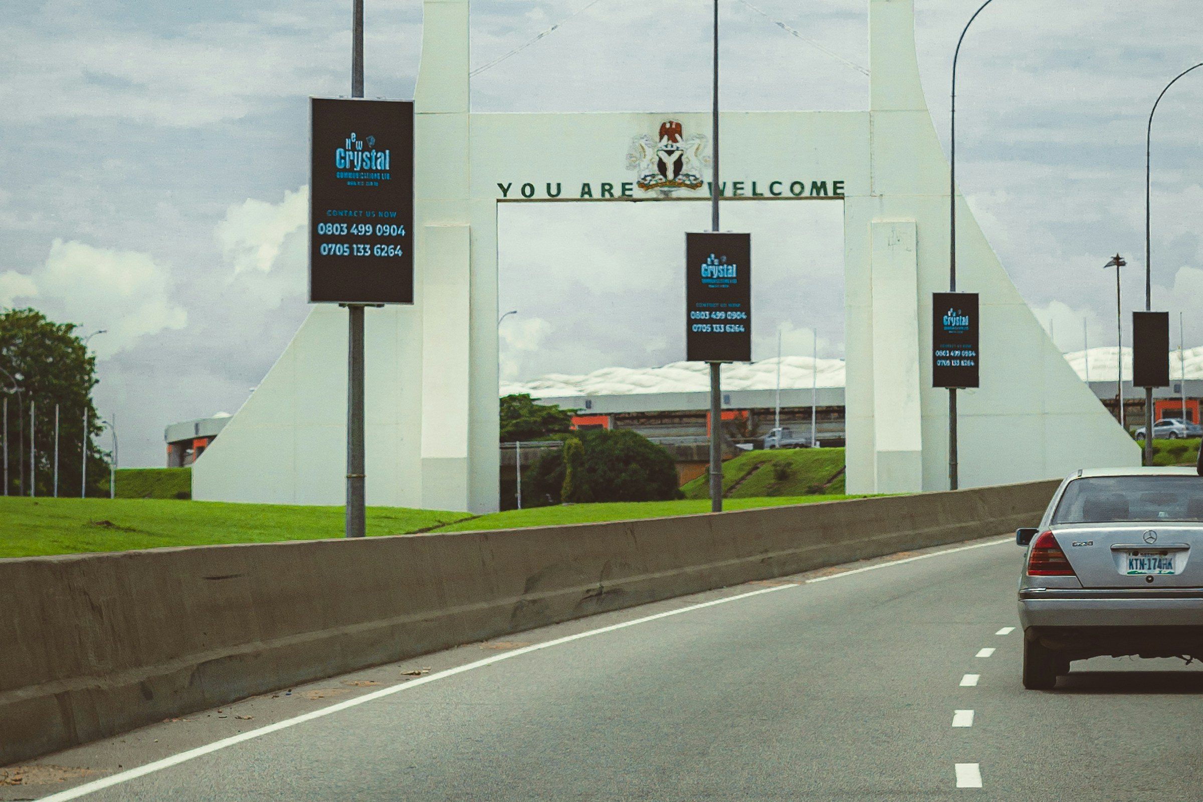The Abuja city gate seen from the expressway