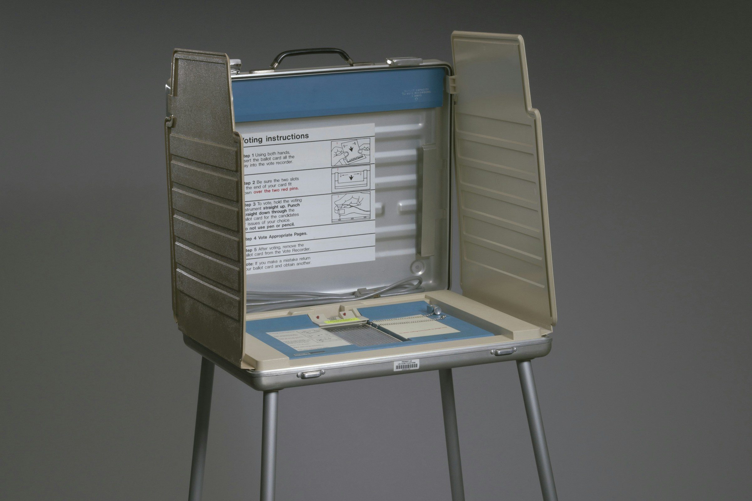 A portable voting booth